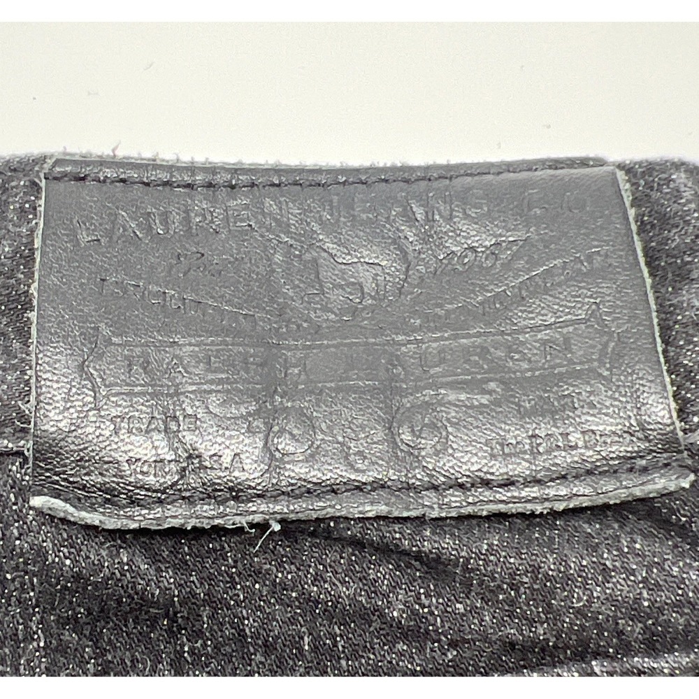 Ralph Lauren Classic Straight Jeans 4 Black Lauren Jeans Co. LRL Denim - Picture 12 of 16